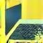 Laptop icon with a gear, symbolizing technical support.