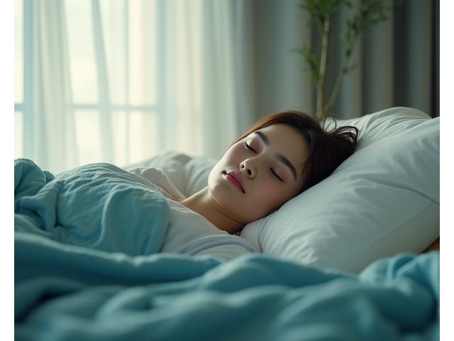 Person sleeping peacefully