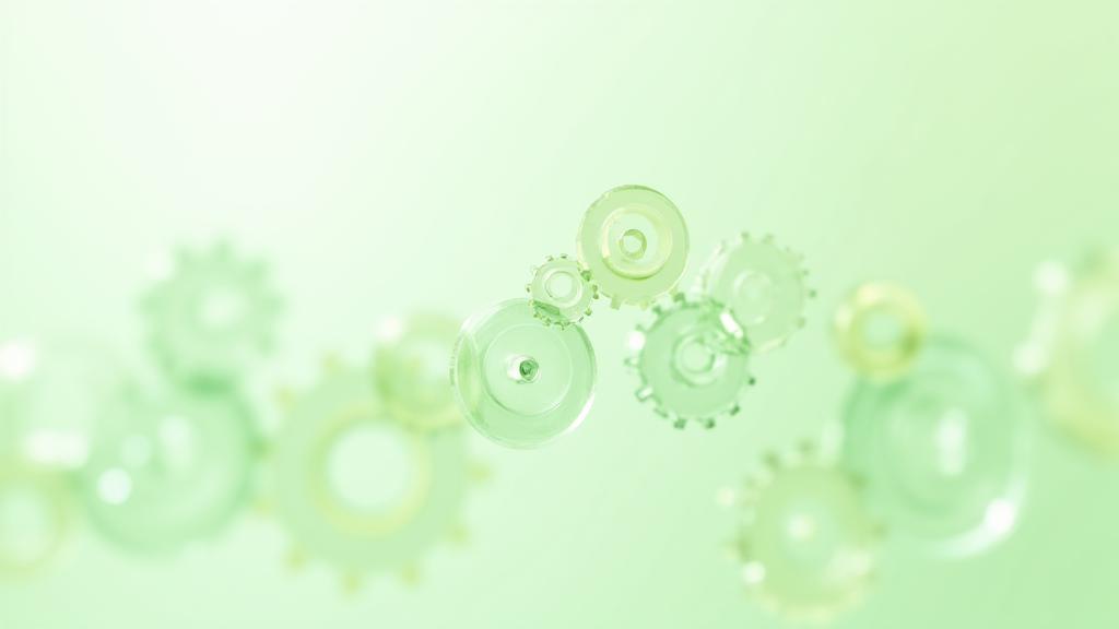 An infographic representing terms and conditions with interlocked gears and smooth, flowing lines, symbolizing clarity and agreement.