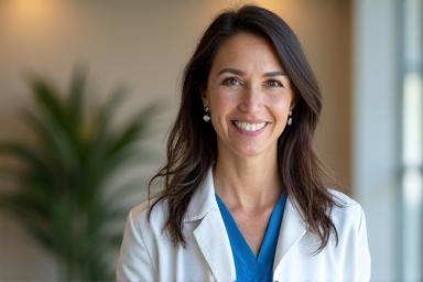 Portrait of Dr. Jennifer Martinez, Licensed Psychologist focused on stress management.